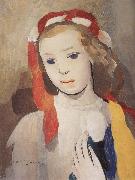 Marie Laurencin The Girl wearing the barrette oil painting artist